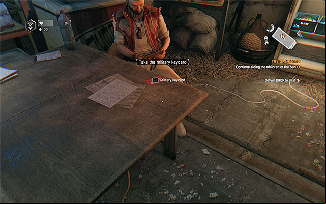 Take the military keycard - The Gathering | Main story - Main story - Dying Light: The Following Game Guide