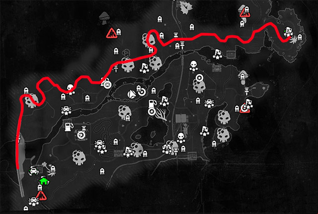 The first task of this quest requires you to reach the Dam, located at the western edge of the map - The Following | Main story - Main story - Dying Light: The Following Game Guide