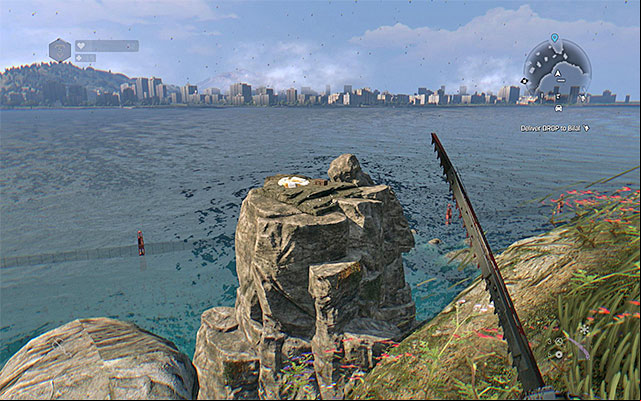 Now you have to reach the island (shown in the screenshots above) located near the cemetery on the eastern edge of the map - How to obtain The Button (easter egg)? | Secrets - Secrets and Achievements - Dying Light: The Following Game Guide