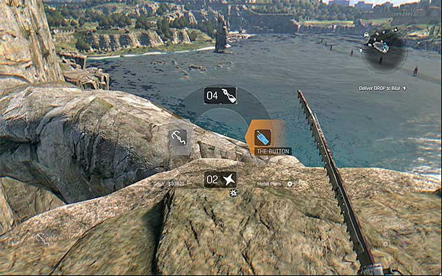 Place The Button in the extras menu and select it as active item (screenshot above) - How to obtain The Button (easter egg)? | Secrets - Secrets and Achievements - Dying Light: The Following Game Guide