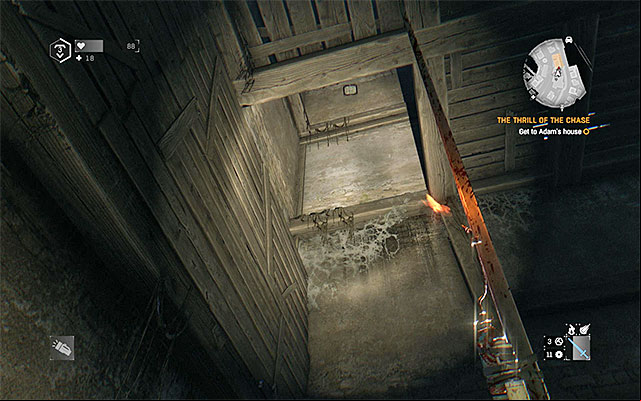 Jump towards ledges while in the tower - We Dont Go There Anymore | Side quests - The Gas Station - The Gas Station | Side Quests - Dying Light: The Following Game Guide
