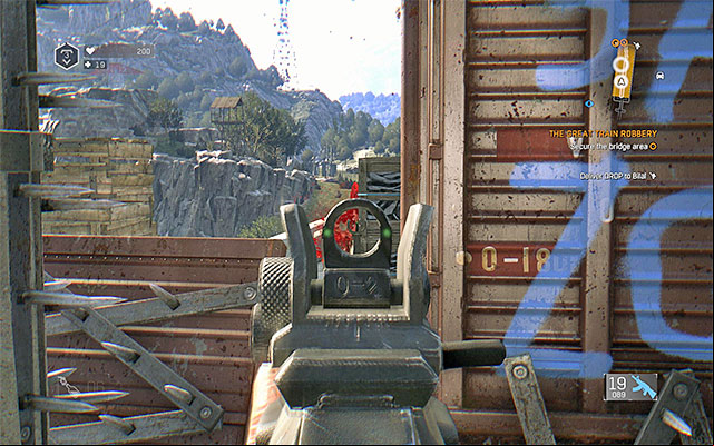 You can stick either to the roofs of the cars or to their sides - The Great Train Robbery | Side quests - Other locations - Other locations | Side Quests - Dying Light: The Following Game Guide