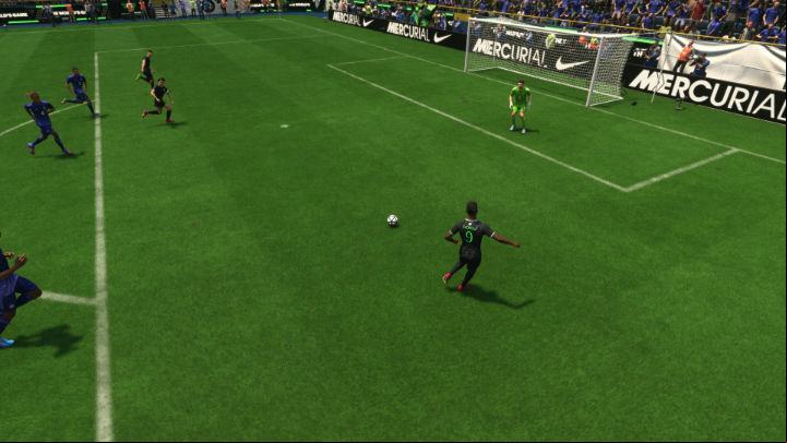 Ground cross (2x square/2x X) or quick ground cross (R1 2x square/RB 2x X) are other options that allow you to accurately put the ball into the penalty area in EA Sports FC 24 - EA Sports FC 24: Crossing - Basics - EA Sports FC 24 - game guide