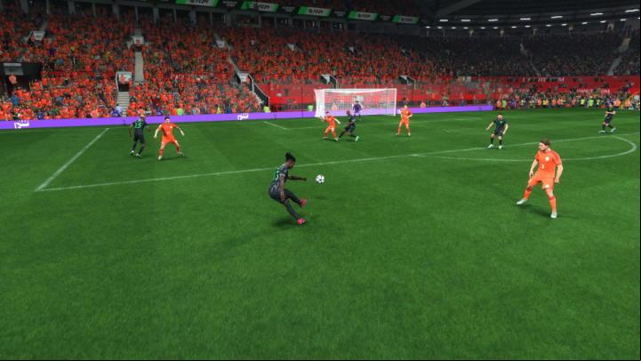 Finesse shot (R1 O/RB B) is a weaker but more precise shot that gives the ball a lot of spin - EA Sports FC 24: Shots on goal - Basics - EA Sports FC 24 - game guide
