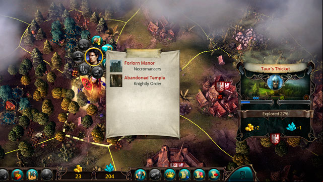 The problem with conquering provinces is that the further they lay, the more powerful creatures defend them - The Basics - Economy - Eador: Masters of the Broken World - Game Guide and Walkthrough