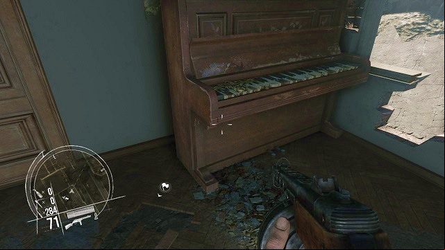 The location of the 1st secret. - Mission 9 - Collectibles - Enemy Front - Game Guide and Walkthrough