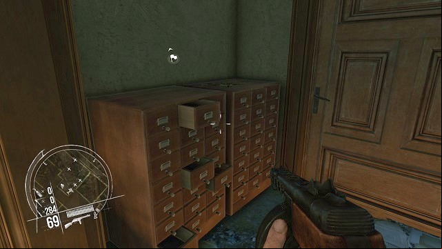 The location of the 2nd secret. - Mission 9 - Collectibles - Enemy Front - Game Guide and Walkthrough