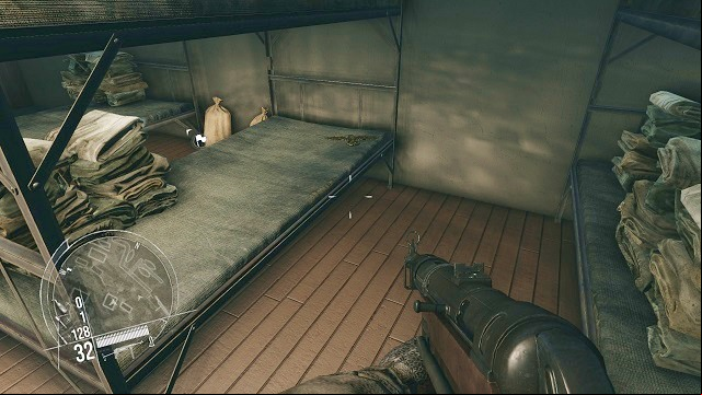 The location of the 2nd secret. - Mission 11 - Collectibles - Enemy Front - Game Guide and Walkthrough
