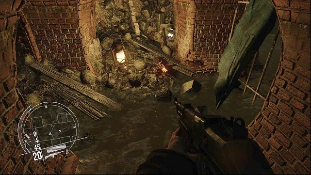 The location of the 1st secret. - Mission 15 - Collectibles - Enemy Front - Game Guide and Walkthrough