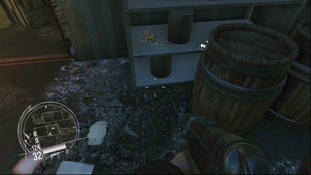 The location of the 2nd secret. - Mission 15 - Collectibles - Enemy Front - Game Guide and Walkthrough