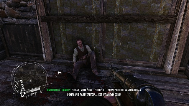 Rest in peace, dude. - Mission 3 - French Resistance - The single player campaign mode - Enemy Front - Game Guide and Walkthrough