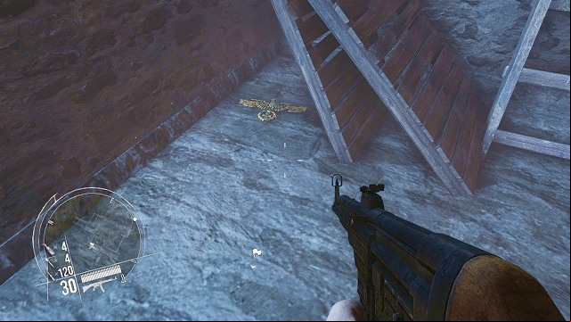 The location of the 3rd collectible. - Mission 3 - Collectibles - Enemy Front - Game Guide and Walkthrough