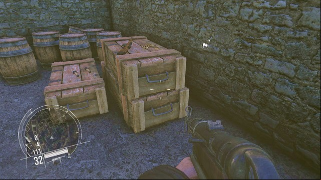 The location of the 1 collectible. - Mission 7 - Collectibles - Enemy Front - Game Guide and Walkthrough