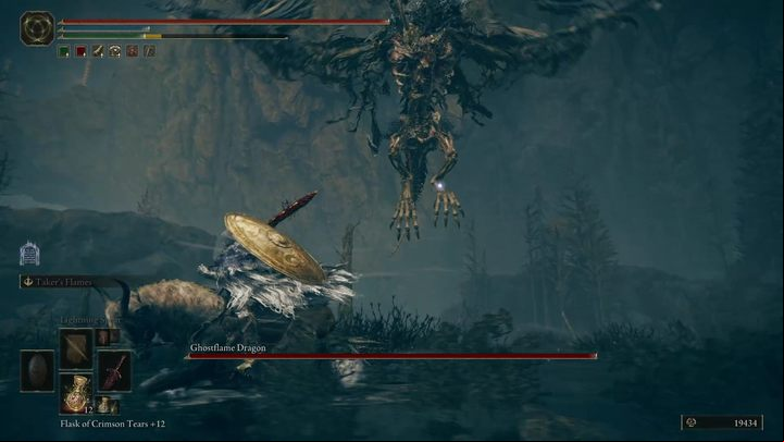Despite its unsettling appearance, the Ghostflame Dragon is not much different from many other dragons you have encountered in previous regions of the game Elden Ring - Shadow of the Erdtree: How to defeat the Ghostflame Dragon boss? - Side bosses - Elden Ring Guide