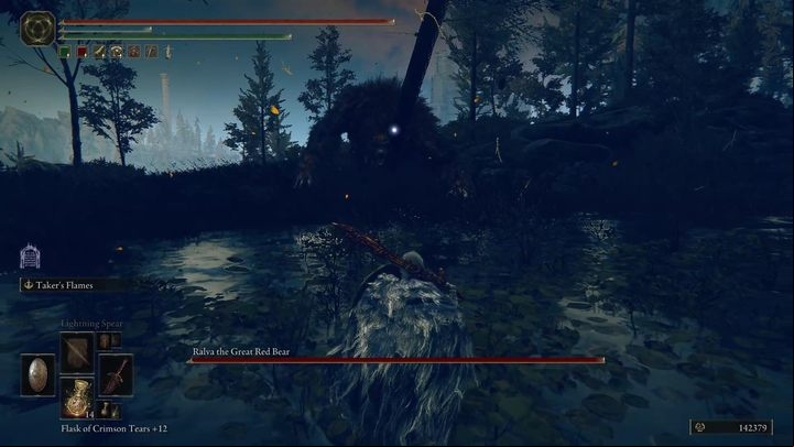 As befits a bear, Ralva fights aggressively and has an irregular movement pattern - Shadow of the Erdtree: How to defeat the boss Ralva the Great Red Bear? - Side bosses - Elden Ring Guide