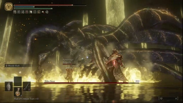 Once the actual fight starts, go behind the Elden Beast as soon as possible - Elden Ring: How to beat Radagon of the Golden Order, Elden Beast? - Leyndell, Ashen Capital - Elden Ring Guide