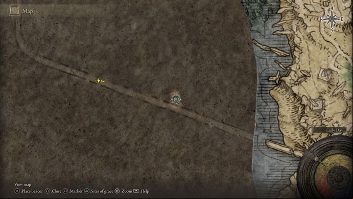 You can also mark your destination - the marker will be visible on your com and also in the game world when you walk on foot or ride a mount - Elden Ring: Useful information about the map - Basics - Elden Ring Guide
