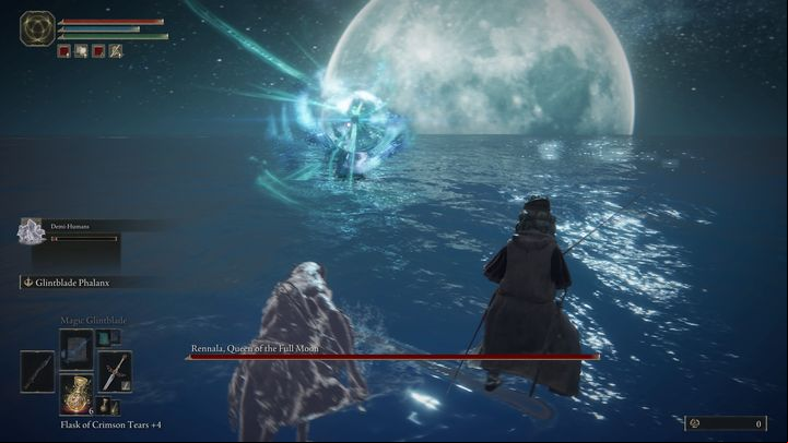 When her health bar drops to zero, the second phase will begin - you will be moved to a completely new arena - Elden Ring: How to beat Rennala, Queen of the Full Moon? - Liurnia of the Lakes - Elden Ring Guide