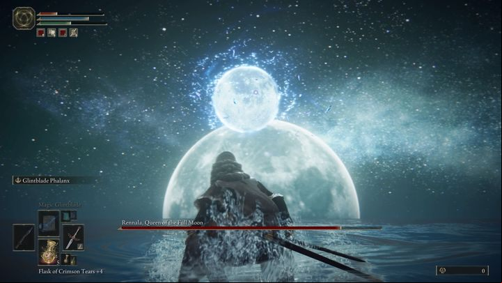 The boss can also create a magic missile that resembles a small moon - Elden Ring: How to beat Rennala, Queen of the Full Moon? - Liurnia of the Lakes - Elden Ring Guide