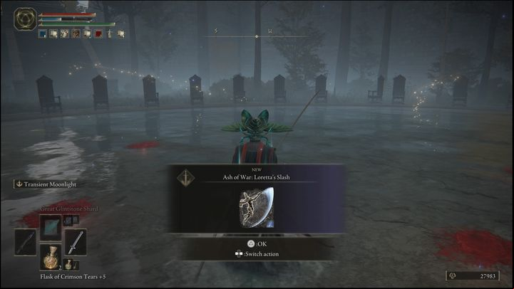 This ash is a reward for defeating the Royal Knight Loretta boss - Elden Ring: Liurnia of the Lakes - locations of Ashes of War and Spirit Ashes - Liurnia of the Lakes - Elden Ring Guide