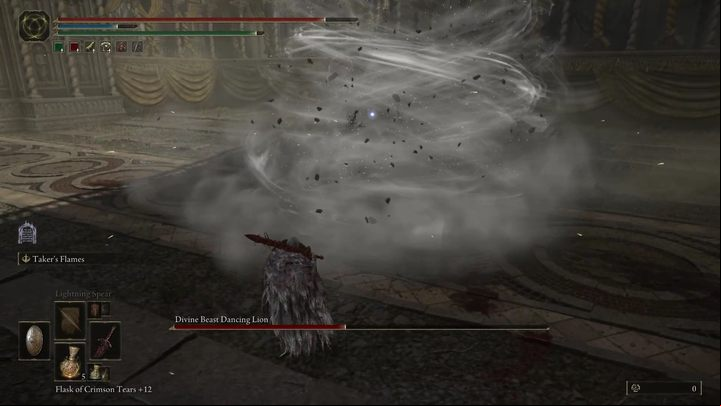 The beast switches between three elements - Shadow of the Erdtree: How to defeat the Divine Beast Dancing Lion boss? - Main bosses - Elden Ring Guide