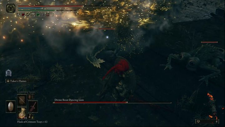 Death Blight is a status effect that results in instant death when the bar is filled - Shadow of the Erdtree: How to defeat the Divine Beast Dancing Lion boss? - Main bosses - Elden Ring Guide