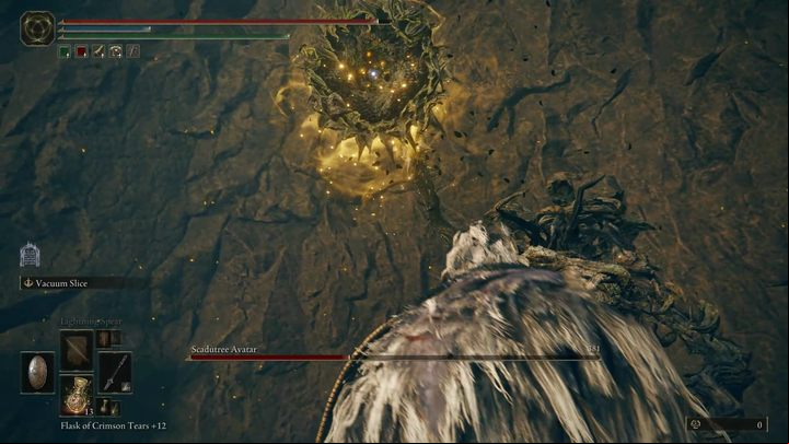 The best opportunities to attack come right after a head attack (you can block it), a headlock (the sunflower glows gold and points downwards - that' - Shadow of the Erdtree: How to beat Scadutree Avatar? - Main bosses - Elden Ring Guide