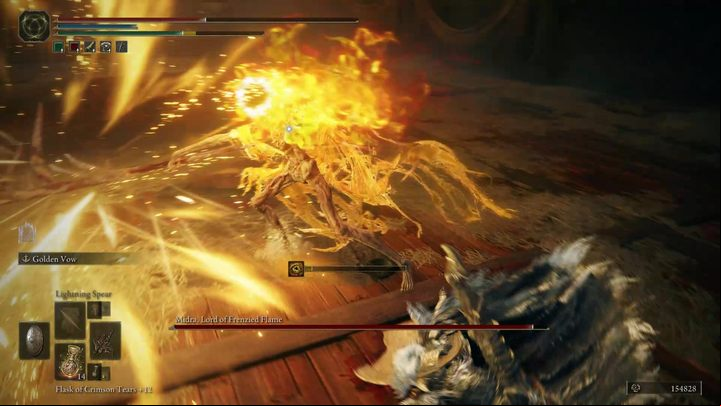 In the first phase of the fight, most of the boss's melee attacks can be fully blocked by any shield with 100% physical damage reduction - Shadow of the Erdtree: How to defeat Midra, Lord of Frenzied Flame? - Main bosses - Elden Ring Guide