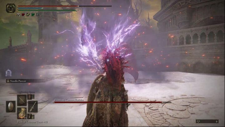 The boss can also summon a gravity field that will pull you towards him, even from the opposite end of the arena - Shadow of the Erdtree: How to defeat the final boss Promised Consort Radahn? - Main bosses - Elden Ring Guide