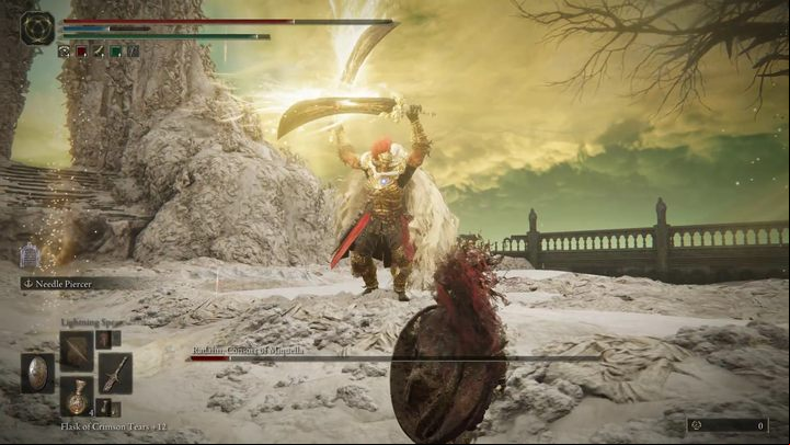 Radahn starts using his most dangerous combo when he has about 1/3 of his health left - Shadow of the Erdtree: How to defeat the final boss Promised Consort Radahn? - Main bosses - Elden Ring Guide