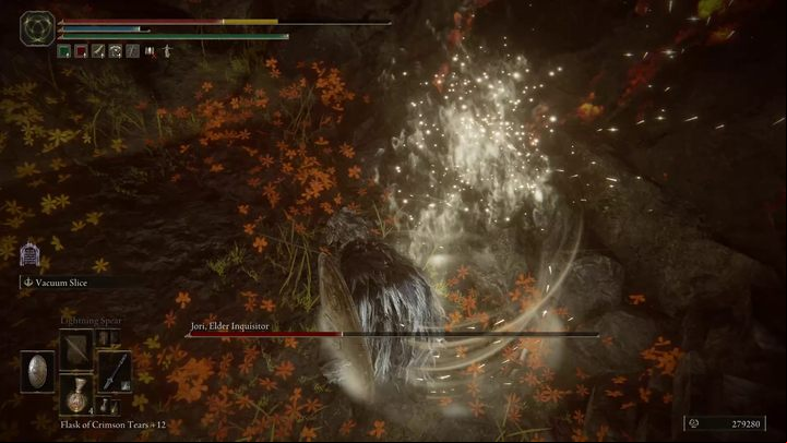 Jori will try to make it difficult for you to get close with ranged attacks - Shadow of the Erdtree: How to defeat Jori, Elder Inquisitor? - Side bosses - Elden Ring Guide