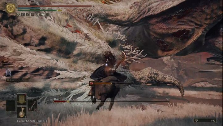 If you use a weapon that causes bleeding or frostbite, the fight shouldn't last too long - the dragon is very sensitive to these statuses - Elden Ring: How to beat Decaying Ekzykes? - Caelid - Elden Ring Guide