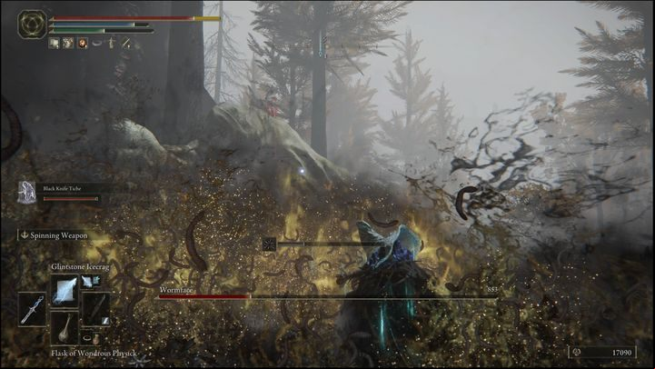 Also, watch out for its death cloud, because staying in it for too long will cause you to die when the bar fills up, no matter how much health you have - Elden Ring: How to beat Wormface? - Altus Plateau - Elden Ring Guide