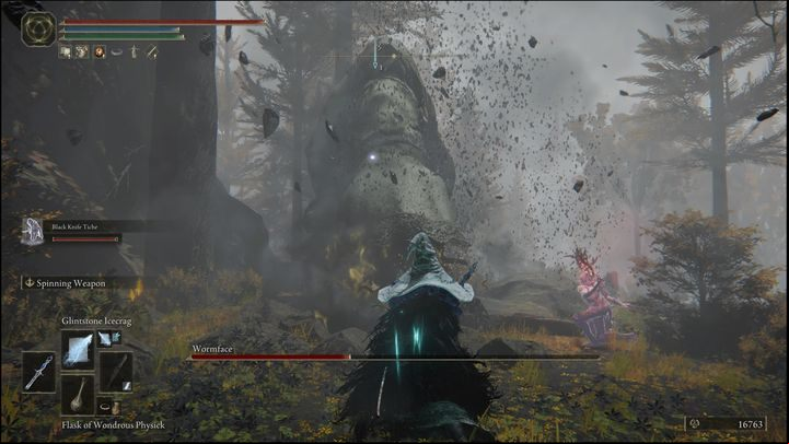 When it's in front of you, instead of grabbing you, it can opt to attack the ground with its head - Elden Ring: How to beat Wormface? - Altus Plateau - Elden Ring Guide