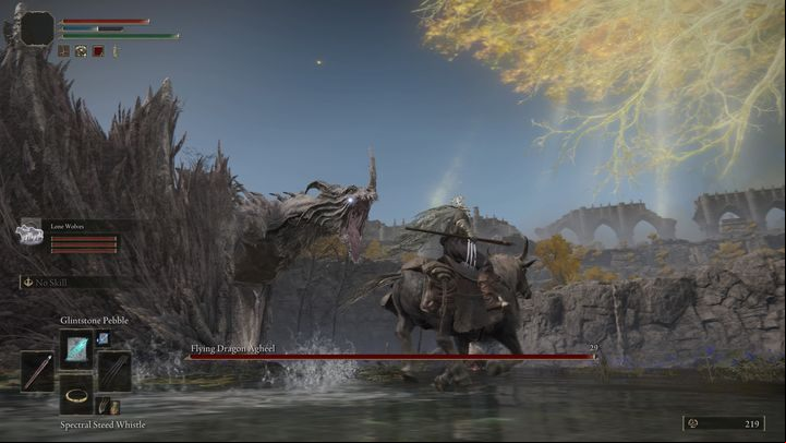 It's advisable to start the fight already riding your steed - Elden Ring: How to beat Flying Dragon Agheel? - Limgrave - Elden Ring Guide