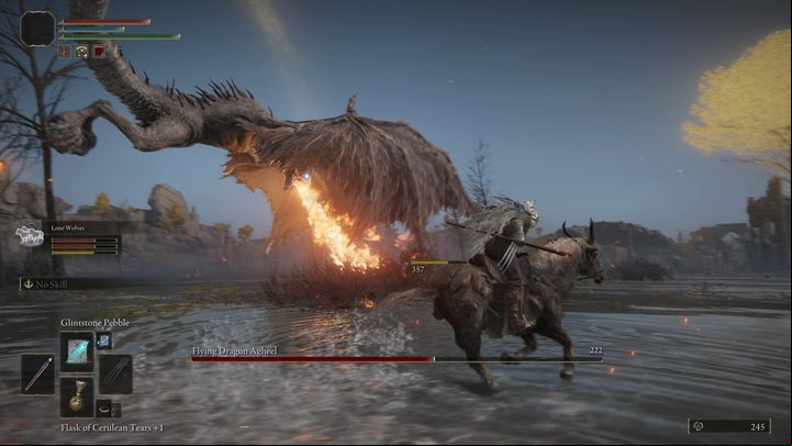 The second attack is initiated in the same way - Elden Ring: How to beat Flying Dragon Agheel? - Limgrave - Elden Ring Guide