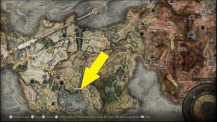 You will meet the Night's Cavalry for the first time in Limgrave, and more specifically the bridge near Ahgeel Lake North - Elden Ring: How to beat Nights Cavalry? - Limgrave - Elden Ring Guide