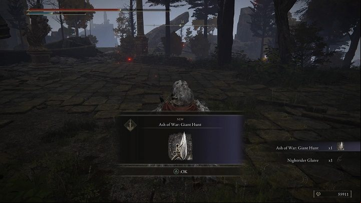 By defeating the next version of the boss, located in the southern part of Liurnia of the Lakes, you will receive Ash of War: Ice Spear, and 5600 Runes - Elden Ring: How to beat Nights Cavalry? - Limgrave - Elden Ring Guide