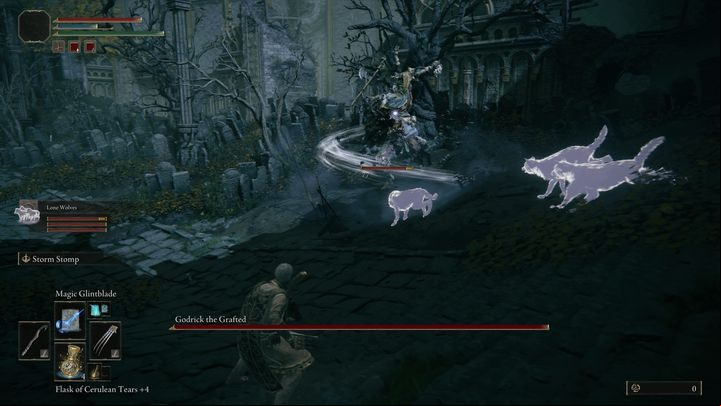 However, if you don't have ashes that summon a single, stronger ally, you can use wolves to keep Godrick busy for a moment - Elden Ring: How to beat Godrick the Grafted? - Stormhill - Elden Ring Guide