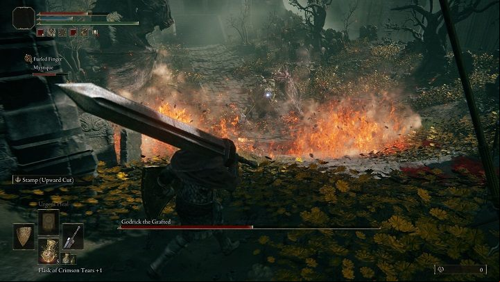 If Godrick starts screaming with great pain, the fight is moving into its second phase - Elden Ring: How to beat Godrick the Grafted? - Stormhill - Elden Ring Guide