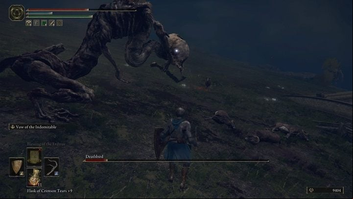 Rarely (although it happens), the boss will scream loudly, spitting out blight - Elden Ring: How to beat Deathbird? - Stormhill - Elden Ring Guide