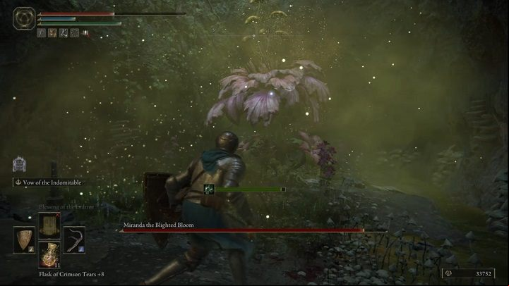 Miranda will strike you with all her might right after the battle begins - Elden Ring: How to beat Miranda, the Blighted Bloom? - Weeping Peninsula - Elden Ring Guide