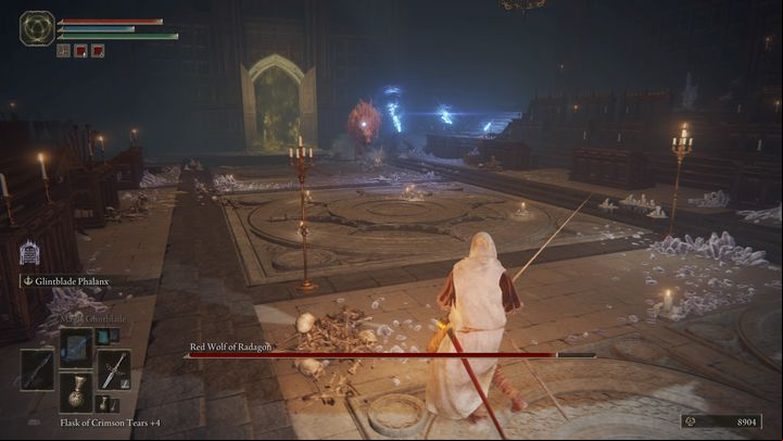Watch out for the wolf's magic attacks - Elden Ring: How to beat Red Wolf of Radagon? - Liurnia of the Lakes - Elden Ring Guide