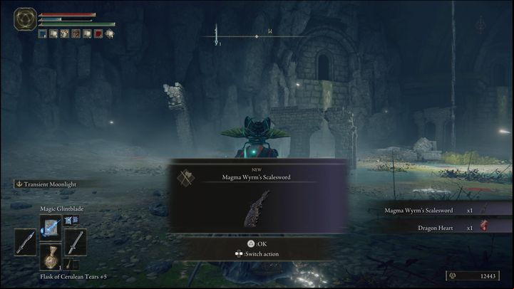 For defeating the Magma Wyrm Makar, you will receive 18,000 Runes, the Dragon Heart and the Magma Wyrm's Scalesword - Elden Ring: How to beat Magma Wyrm Makar? - Liurnia of the Lakes - Elden Ring Guide