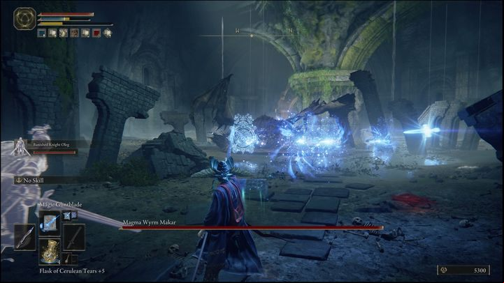 to aim mainly for the head - Elden Ring: How to beat Magma Wyrm Makar? - Liurnia of the Lakes - Elden Ring Guide