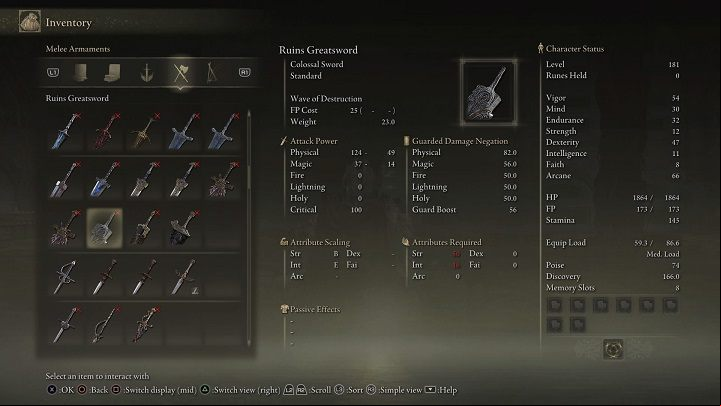 Weapon type: Colossal Sword - Elden Ring: List off all Legendary Armaments - Trophy Guide - Elden Ring Guide