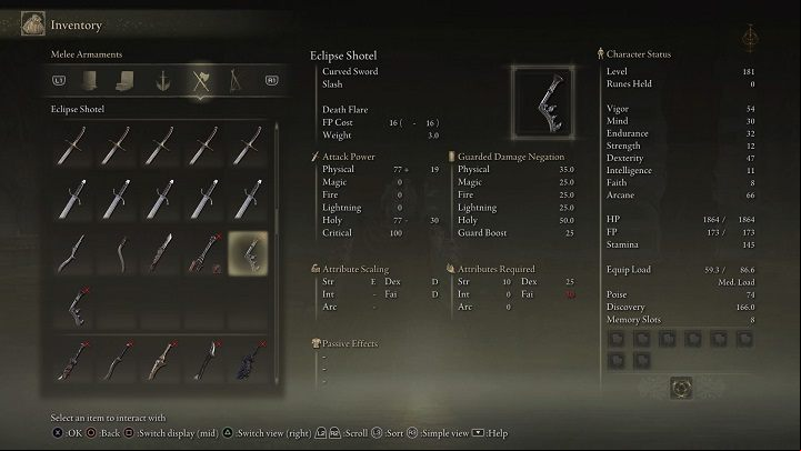 Weapon Type: Curved Sword - Elden Ring: List off all Legendary Armaments - Trophy Guide - Elden Ring Guide