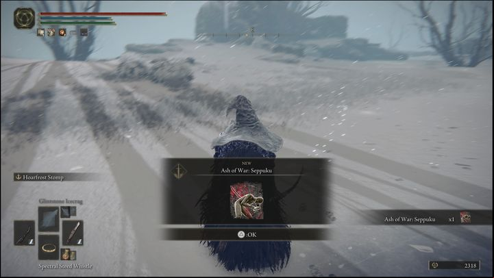 This ash is found in the northern part of Freezing Lake - Elden Ring: Ashes of War and Spirit Ashes (Mountaintops of the Giants) - list of all - Mountaintops of the Giants region - Elden Ring Guide