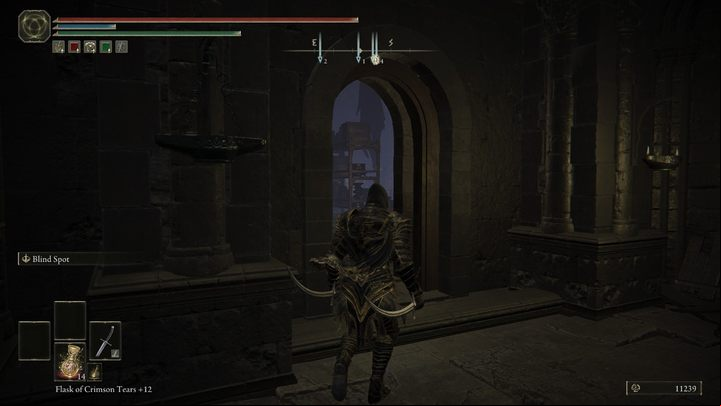 After crossing a bridge, there will be a door on the left wall of the building - Shadow of the Erdtree: Hornsent Grandam quest walkthrough - Quests - Elden Ring Guide