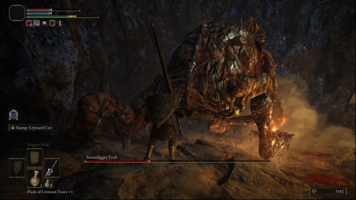 Killing the boss may take some time due to his high health pool - Elden Ring: How to beat Stonedigger Troll? - Limgrave - Elden Ring Guide